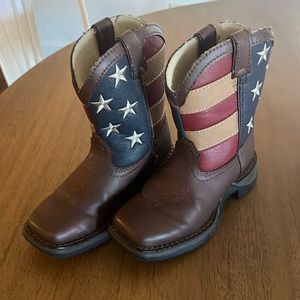 Durango American flag boys boots, size 12M